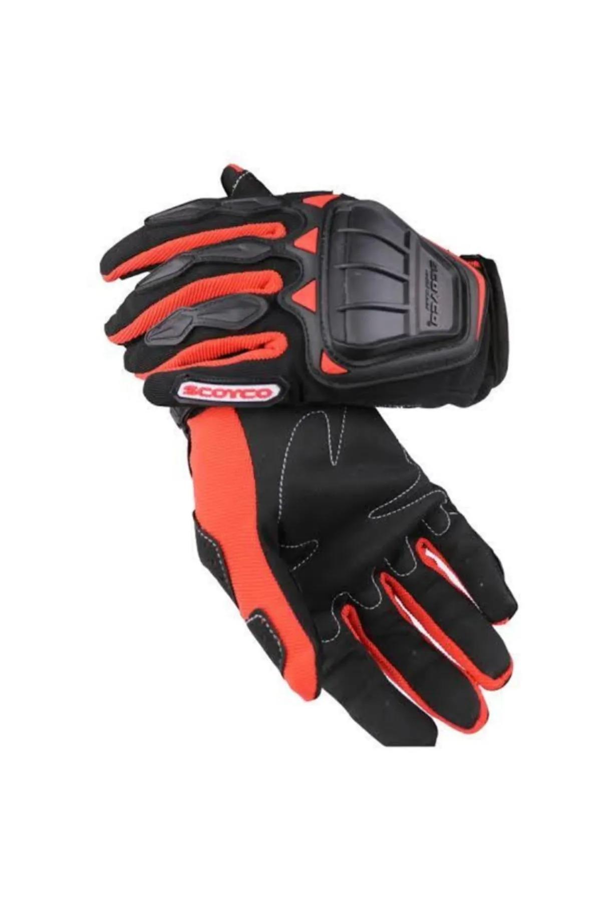SCOYCO MC08 KIRMIZI YAZLIK MOTOSİKLET ELDİVENİ