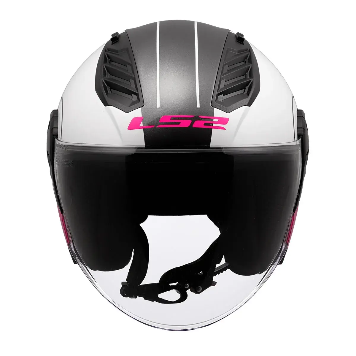 LS2 AIRFLOW 2 COVER BEYAZ-PEMBE KASK
